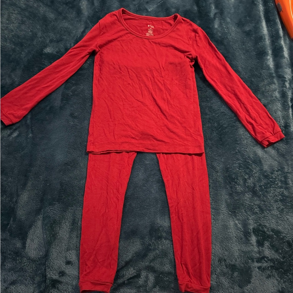 Kyte baby pajama set in ruby